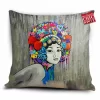 Graffiti Woman Pillow Cover