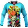 Flower Fleece-Hoodie