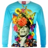 Abstract Sweatshirt, Flower Sweatshirt