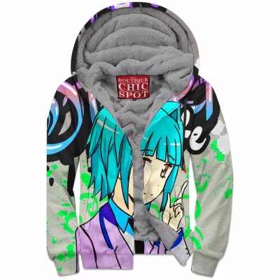 Anime Zip-Fleece-Hoodie, Kaede Kayano Zip-Fleece-Hoodie, Assassination Classroom Zip-Fleece-Hoodie