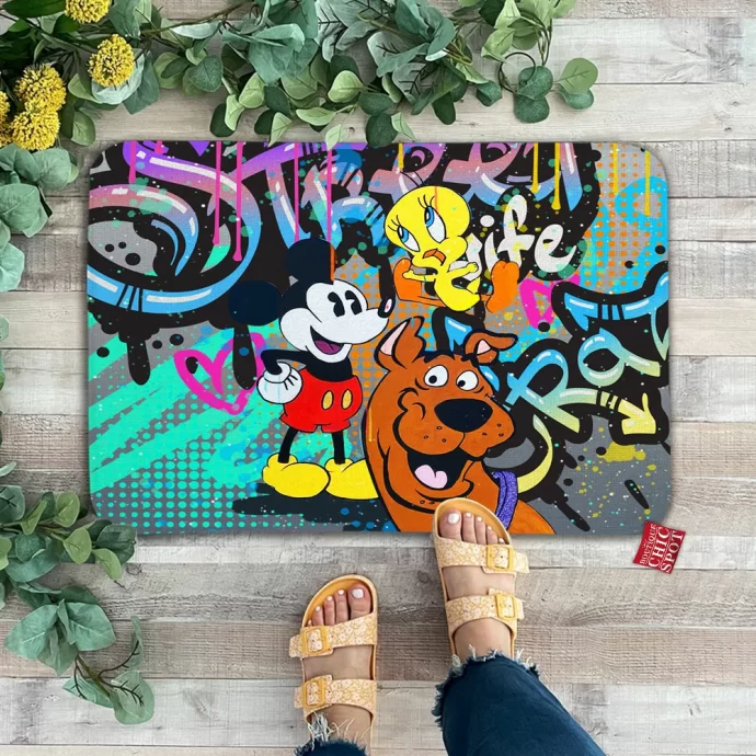 Scooby-doo - Mickey Mouse and Tweety Doormat