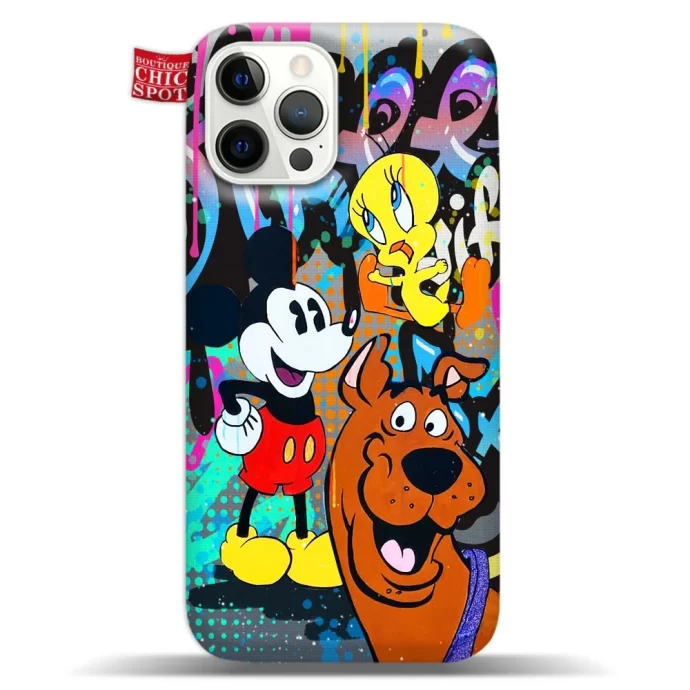 Scooby-doo - Mickey Mouse and Tweety Phone Case Iphone