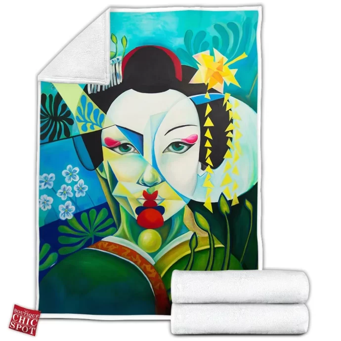 Geisha Fleece Blanket