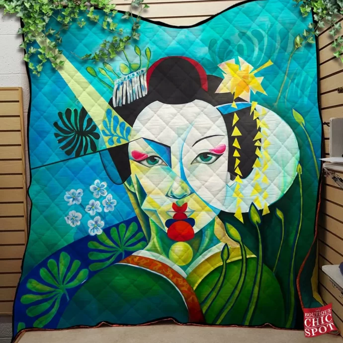 Geisha Quilt Blanket