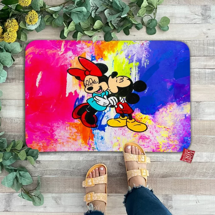 Mickey Mouse and Minnie Mouse Doormat