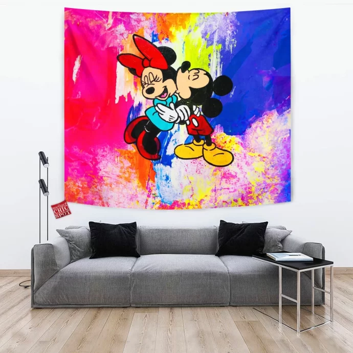 Mickey Mouse and Minnie Mouse Tapestry