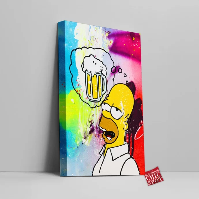 Homer Simpson Canvas Wall Art