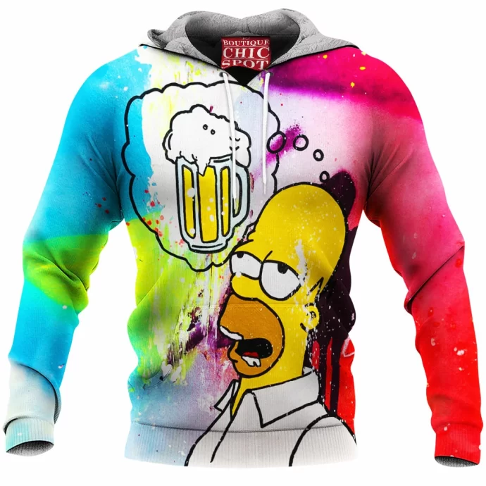 Homer Simpson Fleece Hoodie