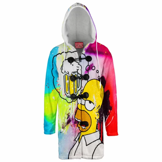 Homer Simpson Hooded Cloak Coat