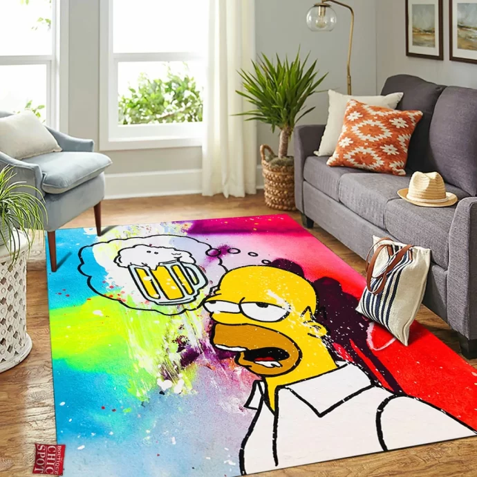 Homer Simpson Rectangle Rug