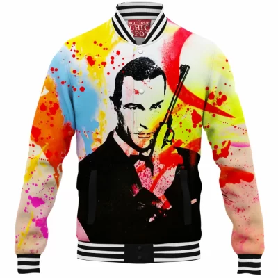 Movie Baseball-Jacket, James Bond Baseball-Jacket, 7 Baseball-Jacket
