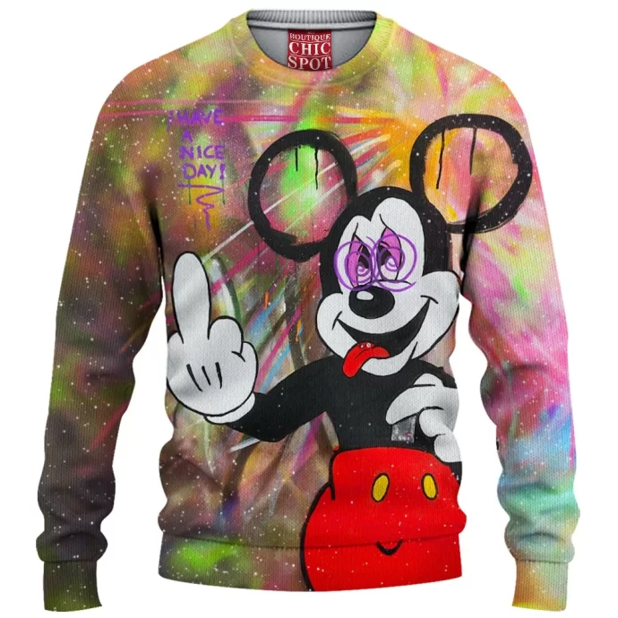 Mickey Mouse Knitted Sweater