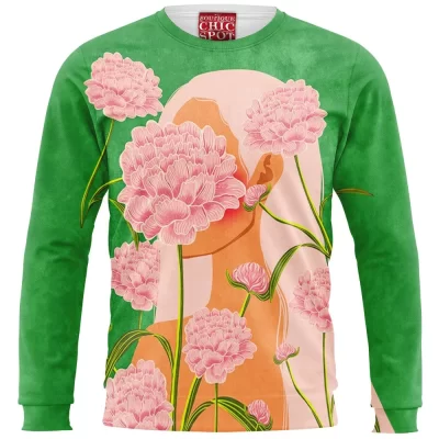 Abstract Sweatshirt, Flower Sweatshirt