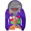 Flower Zip-Fleece-Hoodie