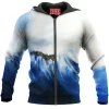 Abstract Zip-Hoodie
