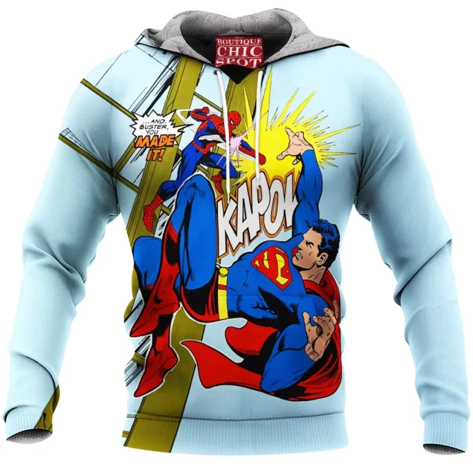 Spider-man vs Superman Fleece Hoodie