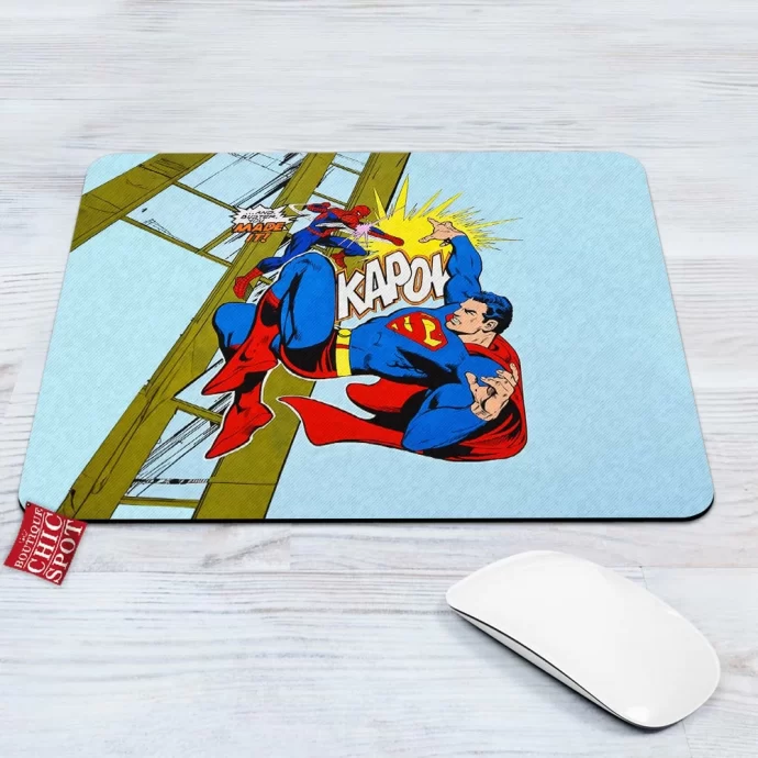 Spider-man vs Superman Mouse Pad