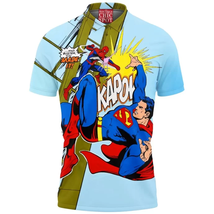 Spider-man vs Superman Polo Shirt