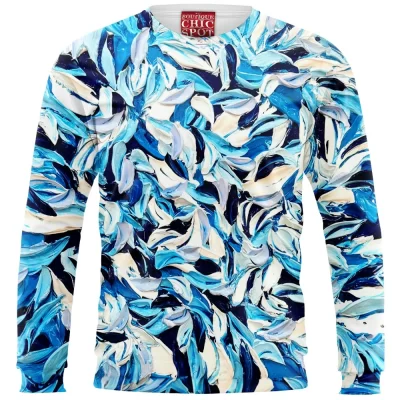 Abstract Sweatshirt, Flower Sweatshirt