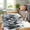 Love Black and White Rectangle Rug