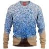Blue Tree Knitted Sweater
