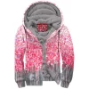 Abstract Zip-Fleece-Hoodie