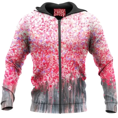 Abstract Zip-Hoodie