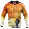 Yellow and Red Tree Hoodie