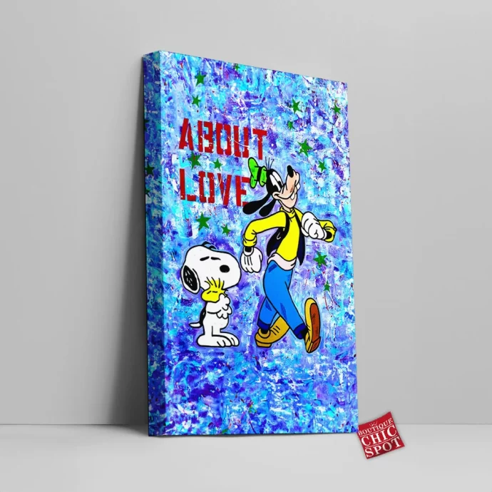 Snoopy Goofy Canvas Wall Art