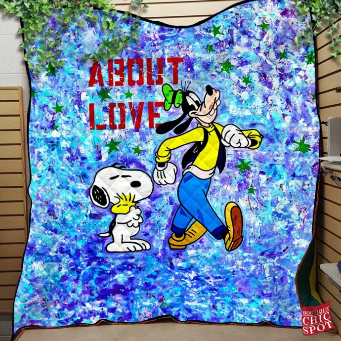 Snoopy Goofy Quilt Blanket