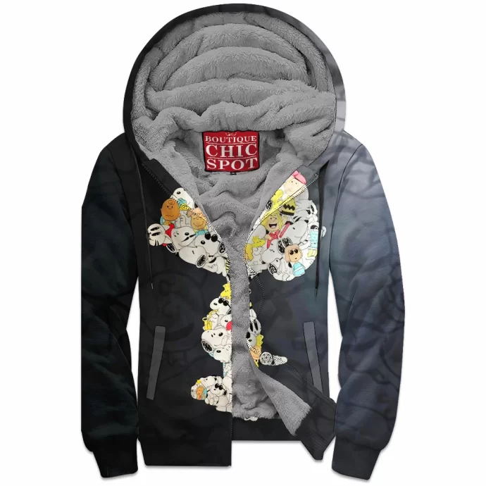 Snoopy Zip Fleece Hoodie