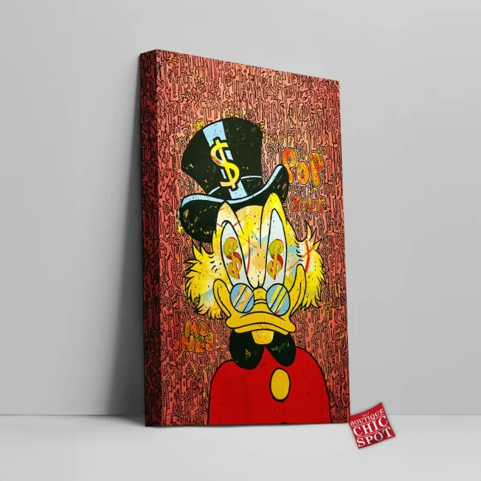 Scrooge McDuck Canvas Wall Art