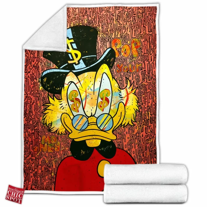 Scrooge McDuck Fleece Blanket