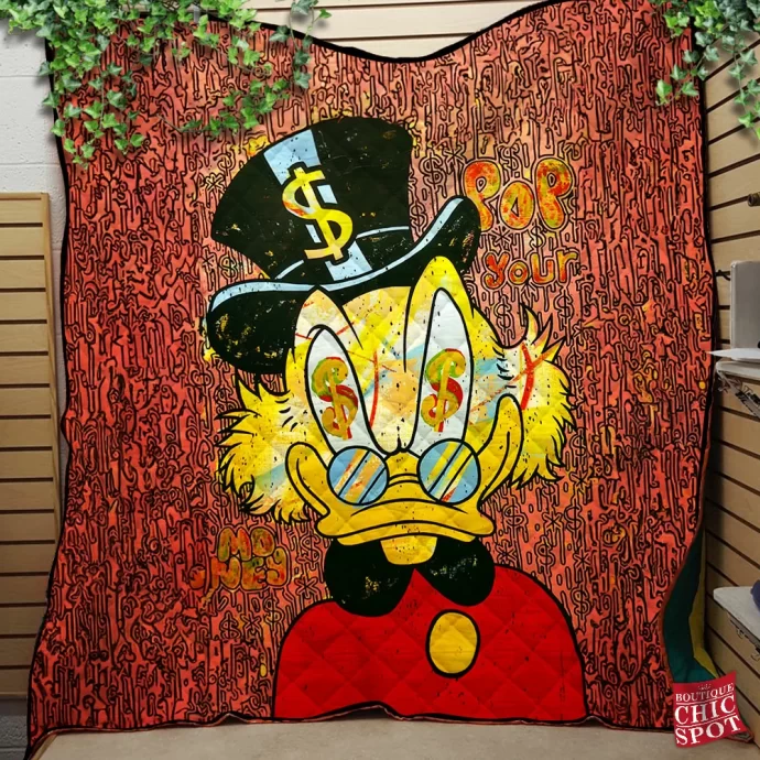 Scrooge McDuck Quilt Blanket