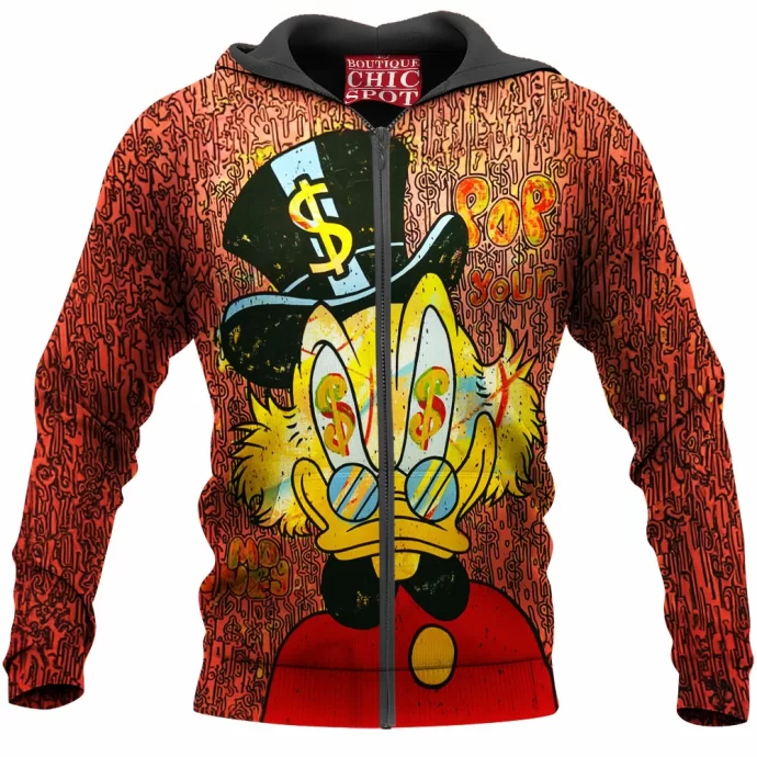 Scrooge McDuck Zip Hoodie