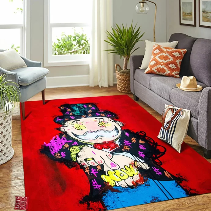 Mr. Monopoly Rectangle Rug