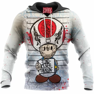Game Hoodie, Mario Hoodie, Toad Hoodie