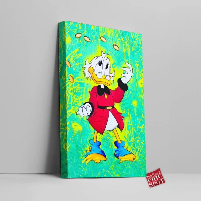 Scrooge McDuck Canvas Wall Art