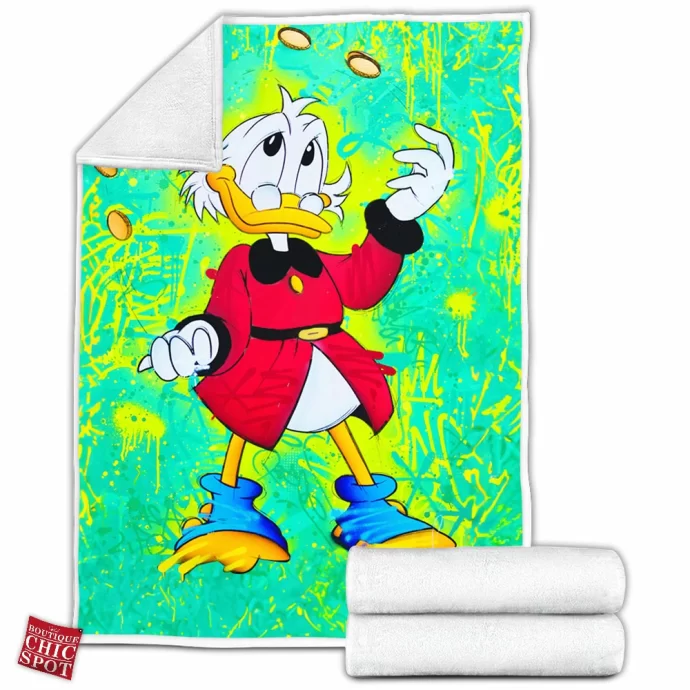 Scrooge McDuck Fleece Blanket