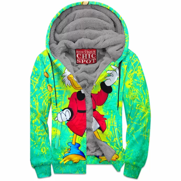 Scrooge McDuck Zip Fleece Hoodie