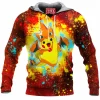 Anime Fleece-Hoodie, Pikachu Fleece-Hoodie, Pokemon Fleece-Hoodie