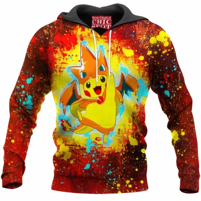 Anime Hoodie, Pikachu Hoodie, Pokemon Hoodie