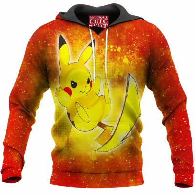 Anime Hoodie, Pikachu Hoodie, Pokemon Hoodie