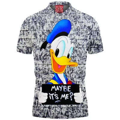 Animation Polo Shirt, Donald Duck Polo Shirt, Disney Polo Shirt