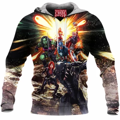 Avengers Fleece-Hoodie, Comic Fleece-Hoodie