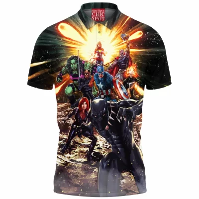 Avengers Polo Shirt, Comic Polo Shirt