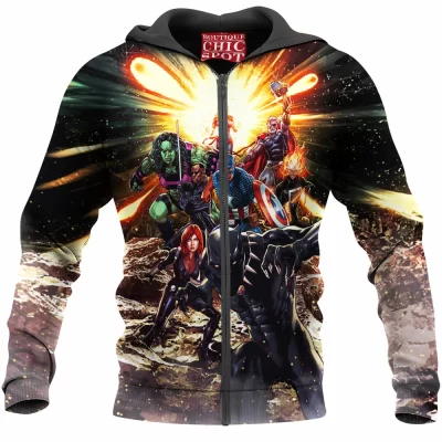 Avengers Zip-Hoodie, Comic Zip-Hoodie