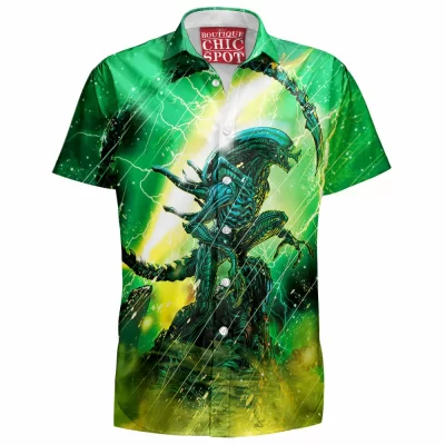 Alien Hawaiian-Shirt, Sci-Fi Hawaiian-Shirt