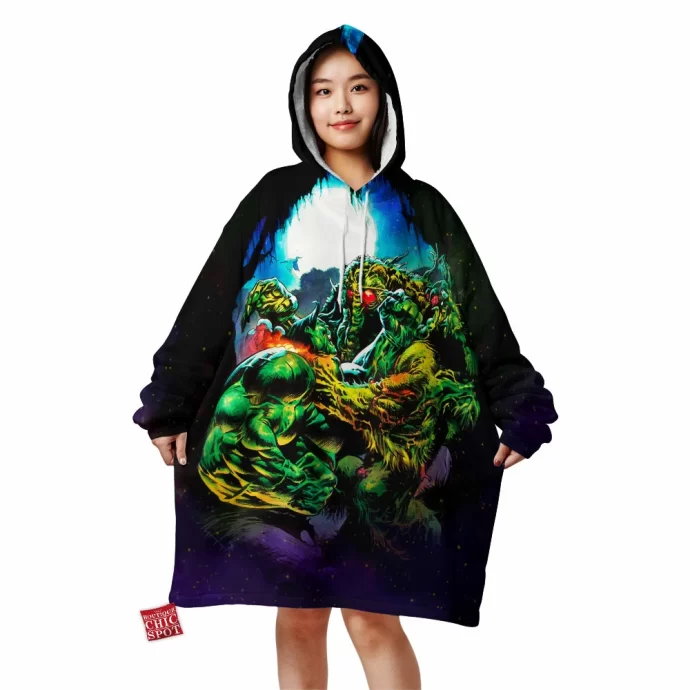 Hulk Man-Thing Blanket Hoodie