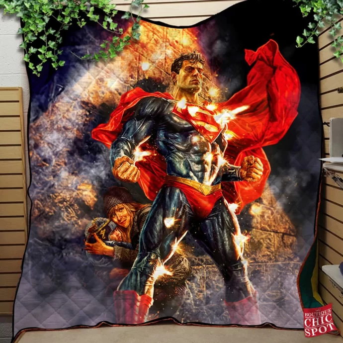 Superman Quilt Blanket